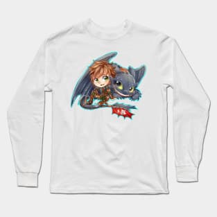 Hiccup and Toothless Long Sleeve T-Shirt